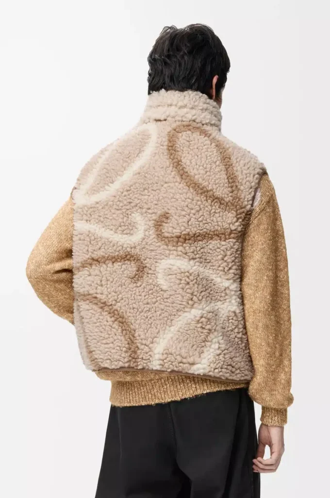 Gilet in misto lana Beige/Verde kaki Gilet in misto lana Beige/Verde kaki