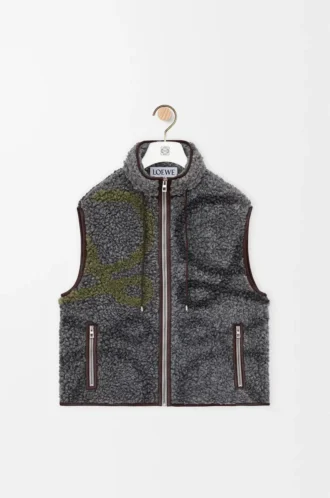 Gilet in misto lana multicolore