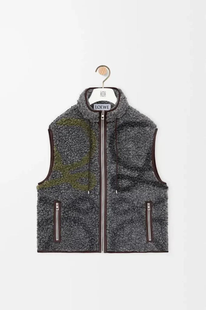 Gilet in misto lana multicolore