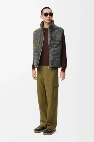 Gilet in misto lana multicolore