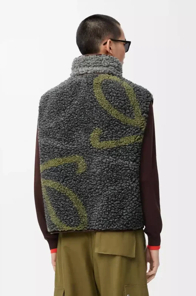 Gilet in misto lana multicolore