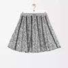 Gonna in lana bianco/nero