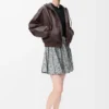 Gonna in lana bianco/nero