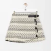 Gonna in misto lana jacquard Nero/Bianco Gonna in misto lana jacquard Nero/Bianco