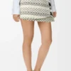 Gonna in misto lana jacquard Nero/Bianco Gonna in misto lana jacquard Nero/Bianco