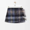 Gonna in misto mohair e lana Blu/Multicolore
