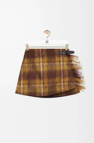 Gonna in misto mohair e lana Giallo/Multicolore Gonna in misto mohair e lana Giallo/Multicolore