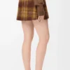 Gonna in misto mohair e lana Giallo/Multicolore Gonna in misto mohair e lana Giallo/Multicolore