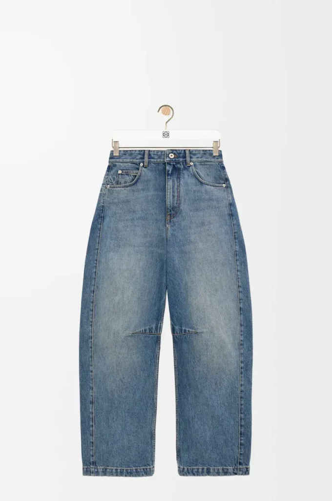 Jeans a barilotto Anagram in denim Denim lavato Jeans a barilotto Anagram in denim Denim lavato