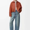Jeans a barilotto Anagram in denim Denim lavato Jeans a barilotto Anagram in denim Denim lavato