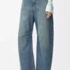 Jeans a barilotto Anagram in denim Denim lavato Jeans a barilotto Anagram in denim Denim lavato