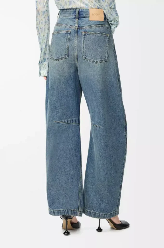 Jeans a barilotto Anagram in denim Denim lavato Jeans a barilotto Anagram in denim Denim lavato