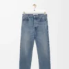 Jeans a gamba dritta in denim blu Jeans a gamba dritta in denim blu