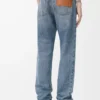 Jeans a gamba dritta in denim blu Jeans a gamba dritta in denim blu