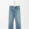 Jeans a gamba dritta in denim blu vintage Jeans a gamba dritta in denim blu vintage