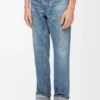 Jeans a gamba dritta in denim blu vintage Jeans a gamba dritta in denim blu vintage
