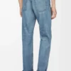 Jeans a gamba dritta in denim blu vintage Jeans a gamba dritta in denim blu vintage