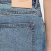 Jeans a gamba dritta in denim blu vintage Jeans a gamba dritta in denim blu vintage