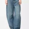 Jeans a zampa in denim Denim lavato Jeans a zampa in denim Denim lavato