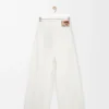 Jeans avvolgenti in denim Bianco