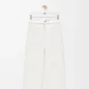 Jeans baggy Anagram in denim Bianco