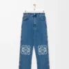 Jeans baggy Anagram in denim Denim blu medio