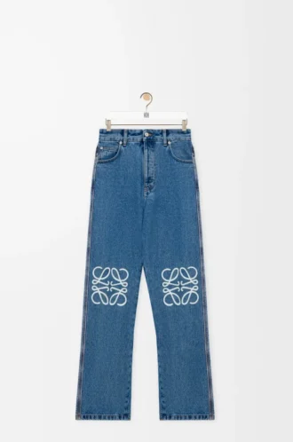 jeans baggy anagram in denim denim blu medio 1 330x498 - Jeans baggy Anagram in denim Denim blu medio