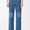 Jeans baggy Anagram in denim Denim blu medio