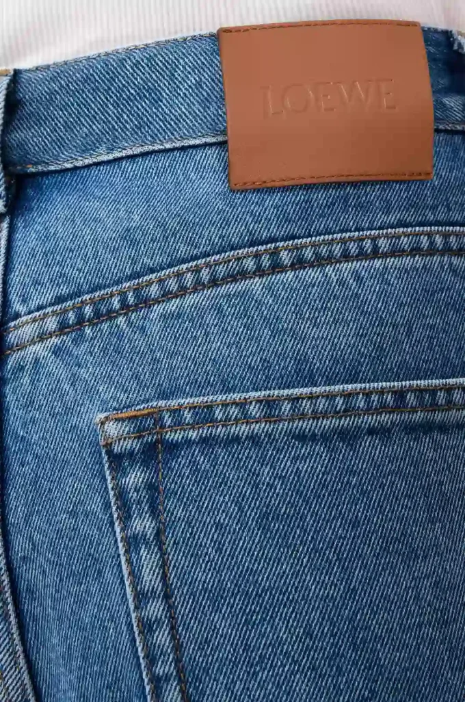 Jeans baggy Anagram in denim Denim blu medio