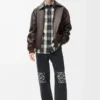 Jeans baggy Anagram in denim Nero
