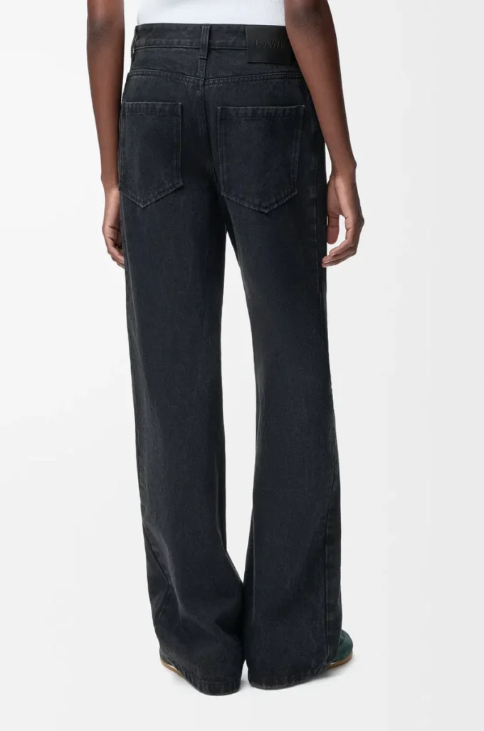 Jeans baggy Anagram in denim Nero Jeans baggy Anagram in denim Nero