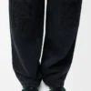 Jeans baggy Anagram in denim Nero Jeans baggy Anagram in denim Nero