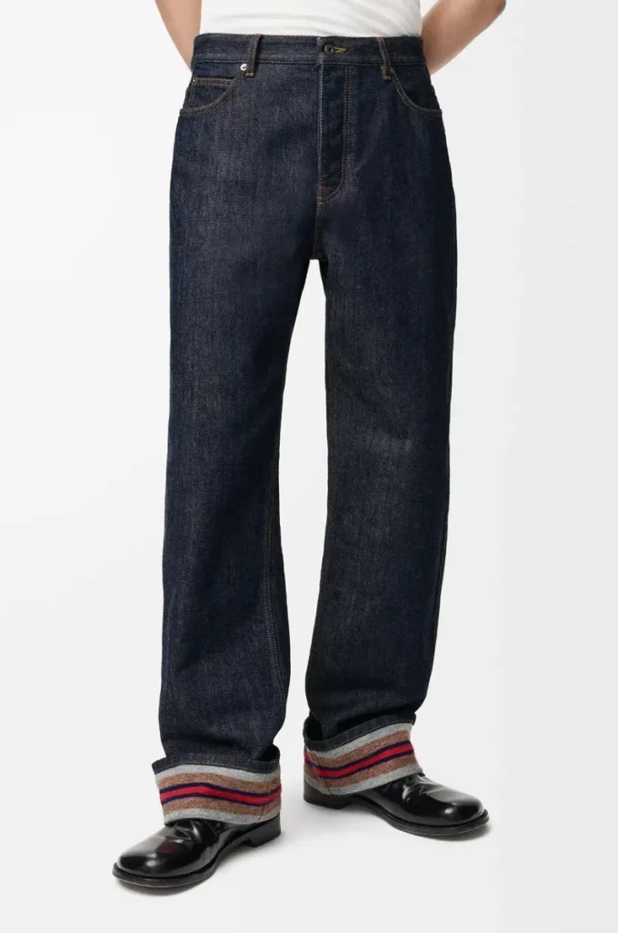 Jeans con risvolto in denim Denim grezzo/blu Jeans con risvolto in denim Denim grezzo/blu