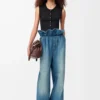 Jeans flamenco in denim blu denim Jeans flamenco in denim blu denim