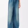 Jeans flamenco in denim blu denim Jeans flamenco in denim blu denim
