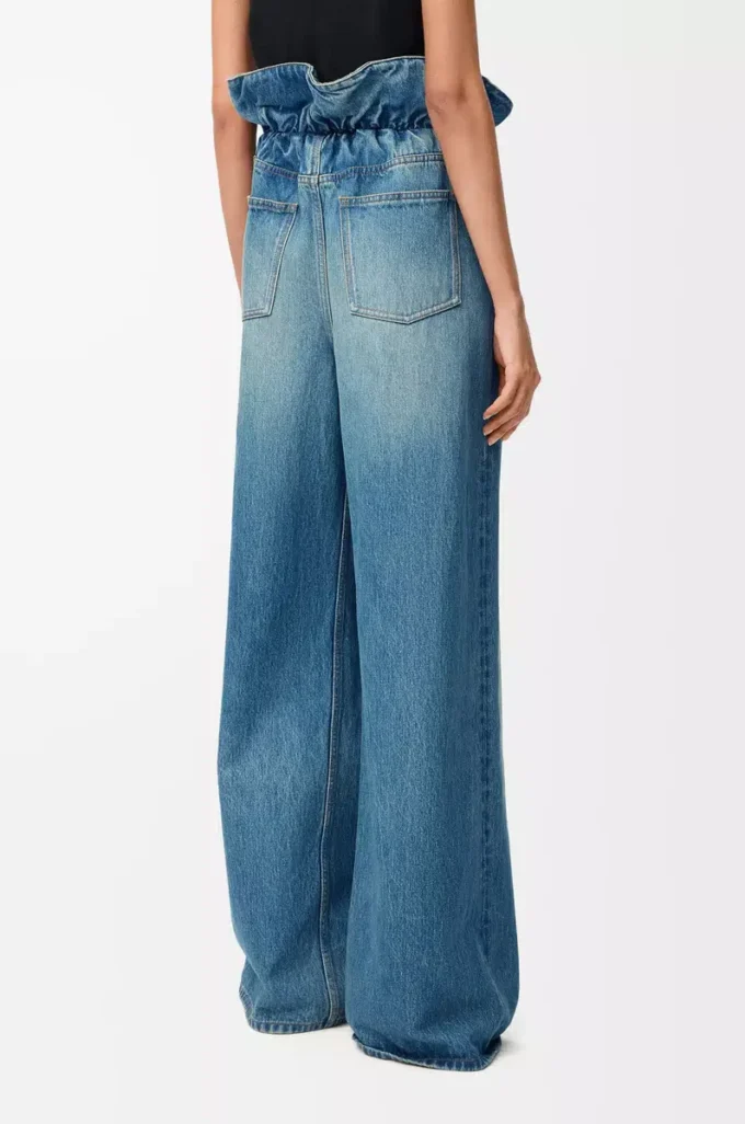 Jeans flamenco in denim blu denim Jeans flamenco in denim blu denim