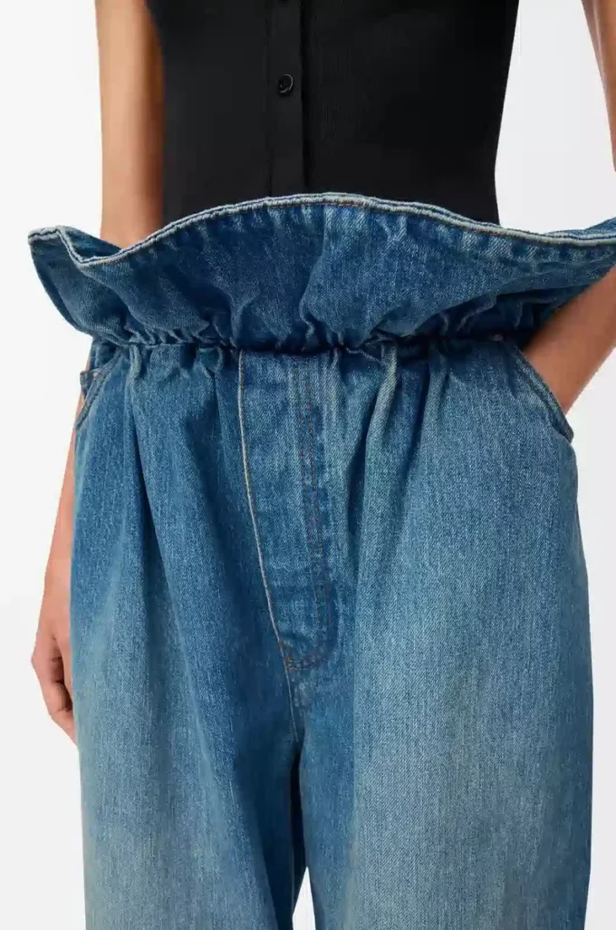 Jeans flamenco in denim blu denim Jeans flamenco in denim blu denim