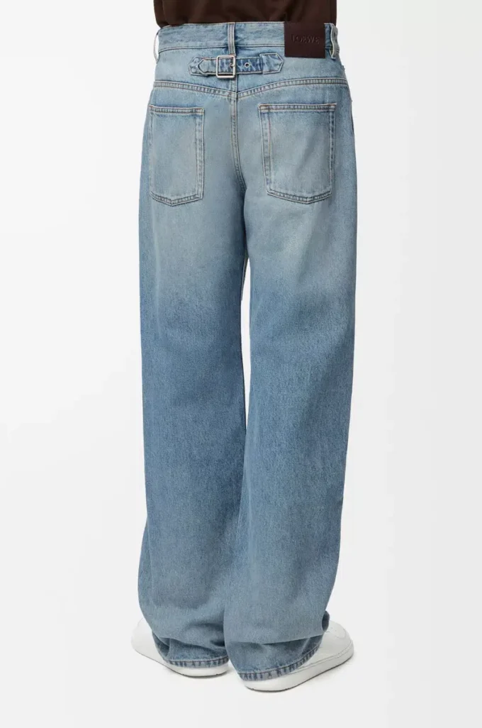 Jeans in denim blu vintage Jeans in denim blu vintage