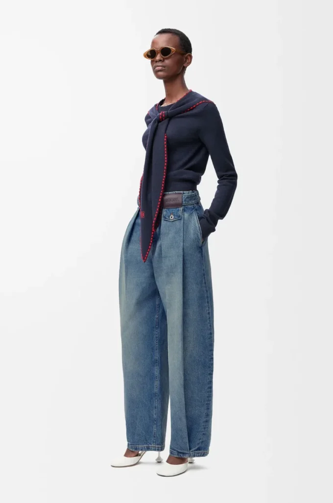 Jeans in denim denim lavato Jeans in denim denim lavato