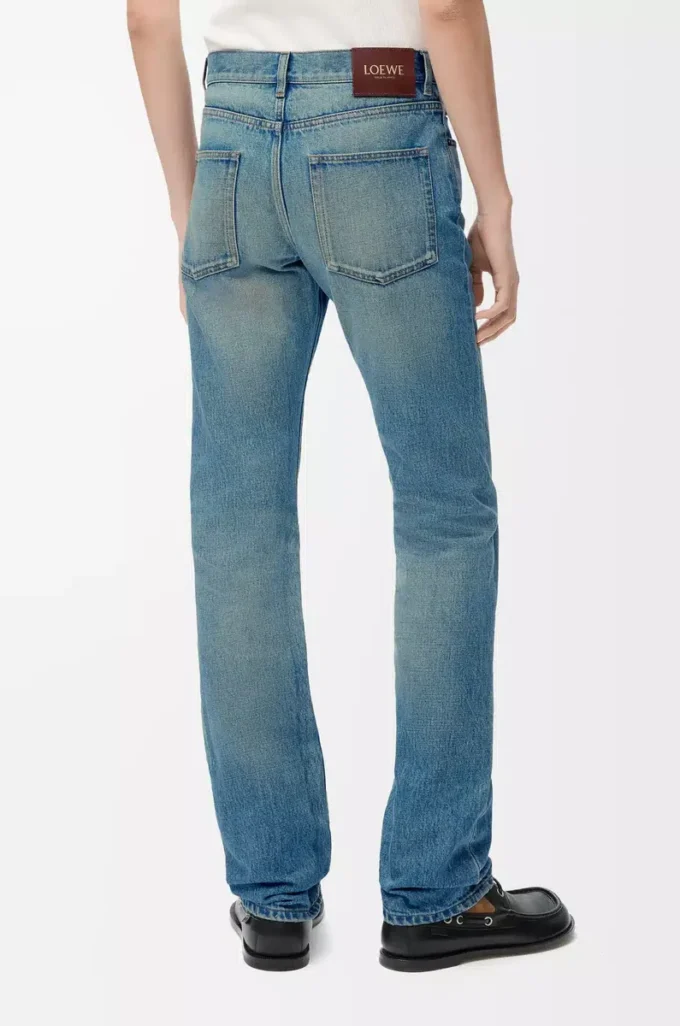 Jeans slim in denim blu vintage Jeans slim in denim blu vintage