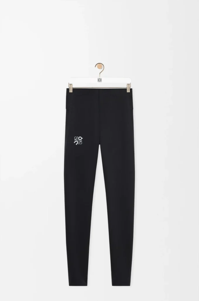 Leggings sportivi in jersey tecnico nero