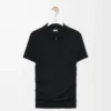 Maglia polo a maniche corte in cashmere e seta Nero Maglia polo a maniche corte in cashmere e seta Nero