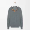 Maglia polo in lana Grigio