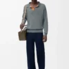 Maglia polo in lana Grigio