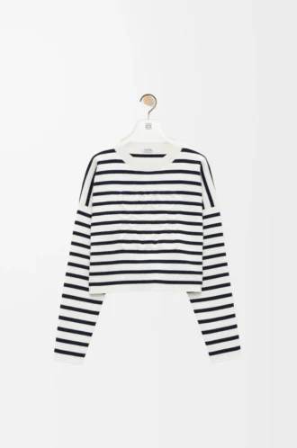 Maglione Anagram in lana Bianco sporco/Blu navy