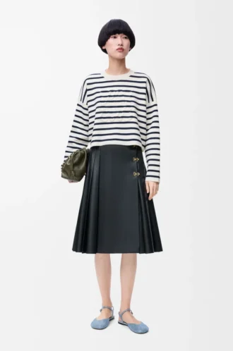 Maglione Anagram in lana Bianco sporco/Blu navy