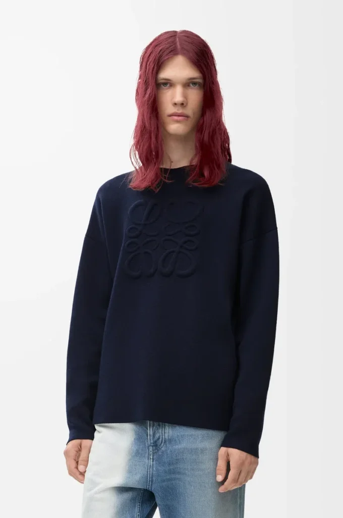 Maglione Anagram in lana blu navy Maglione Anagram in lana blu navy