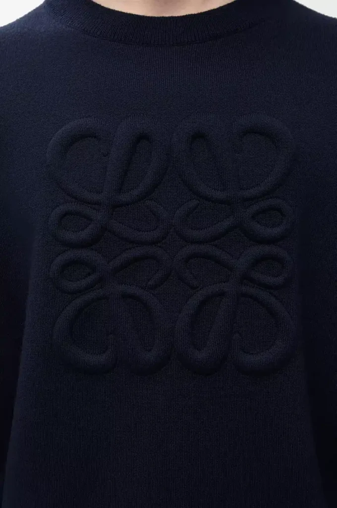 Maglione Anagram in lana blu navy Maglione Anagram in lana blu navy