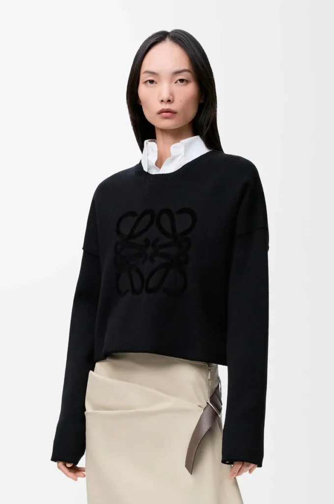 Maglione Anagram in misto lana Nero