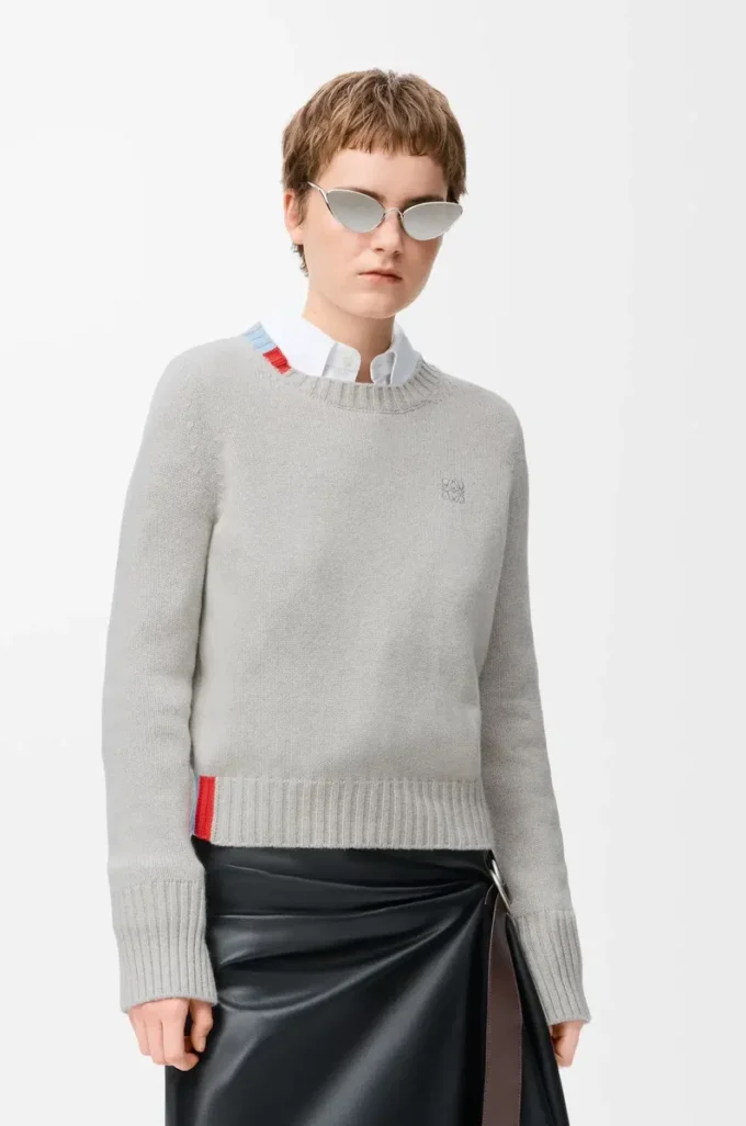 Maglione in cashmere Azzurro/Multicolore